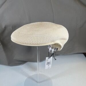 Kangol Tropic Ventair 504 Cap 0290BC XL Newsboy Hat Beige NT159 Authentic